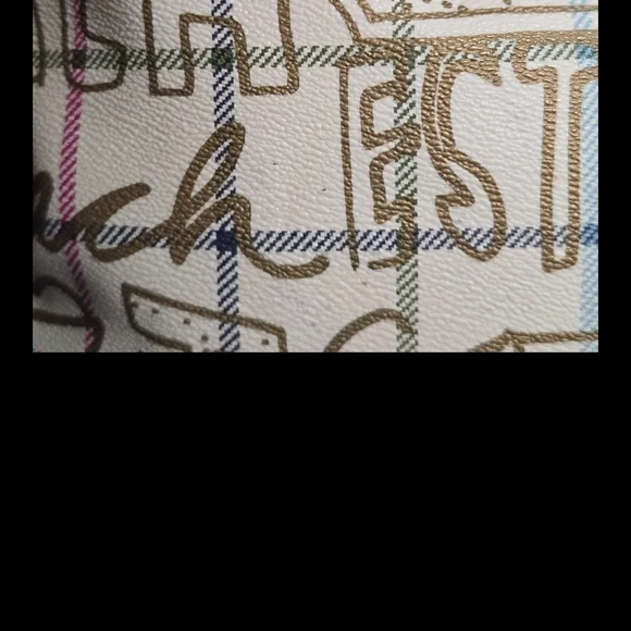 Coach Tattersall Graffiti Convertible Hobo Bag F13309 Cream Multicolor Shoulder - Picture 6 of 11
